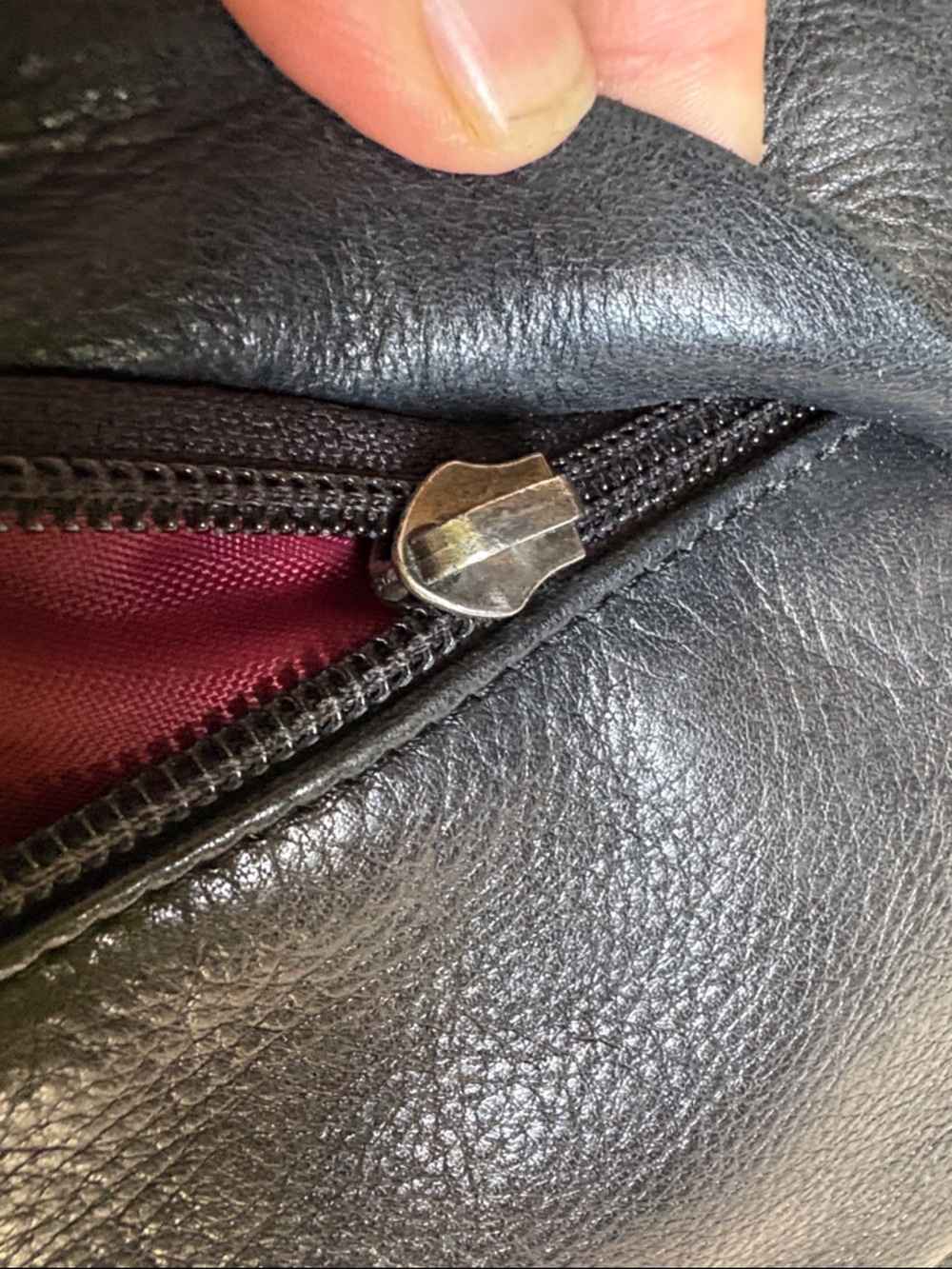 Everyday Black Leather Backpack - Sleek City Pack - Picture 6 of 15